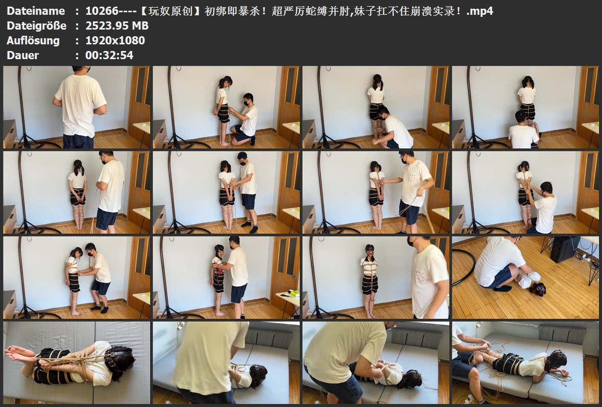 10266----【玩奴原创】初绑即暴杀！超严厉蛇缚并肘,妹子扛不住崩溃实录！.jpg