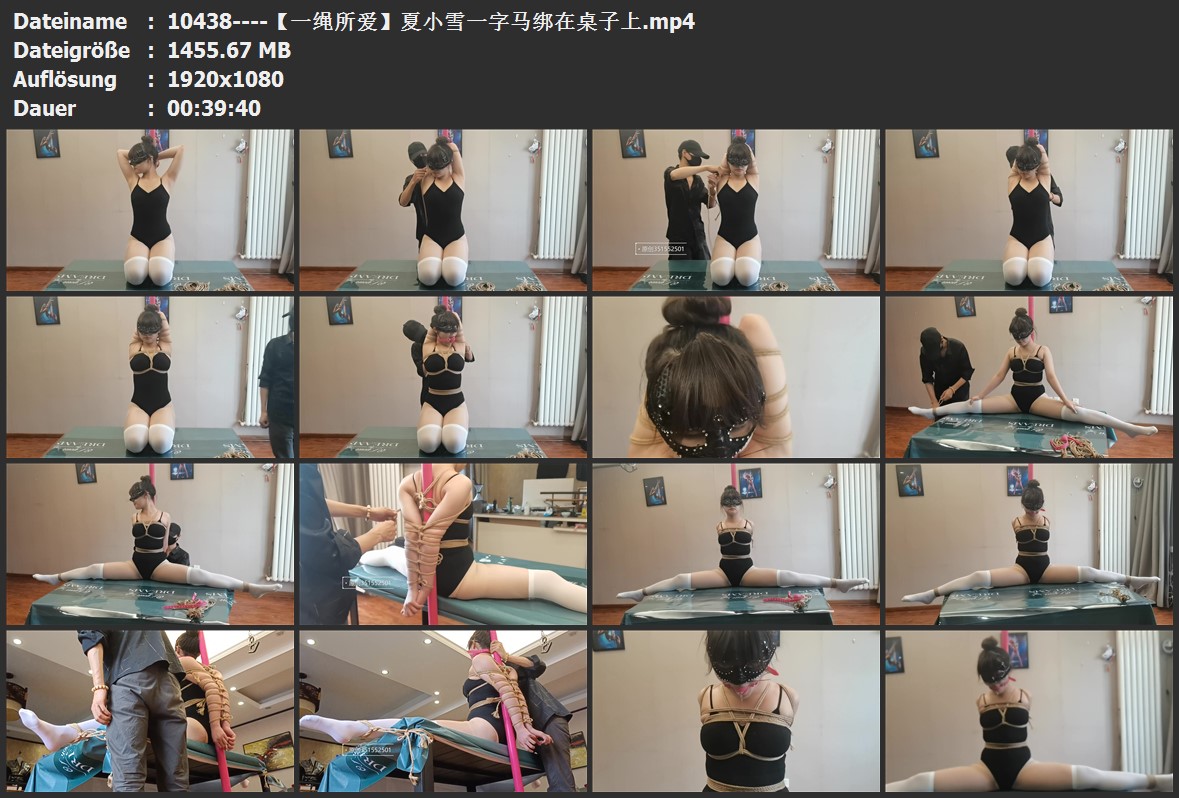 10438----【一绳所爱】夏小雪一字马绑在桌子上.jpg