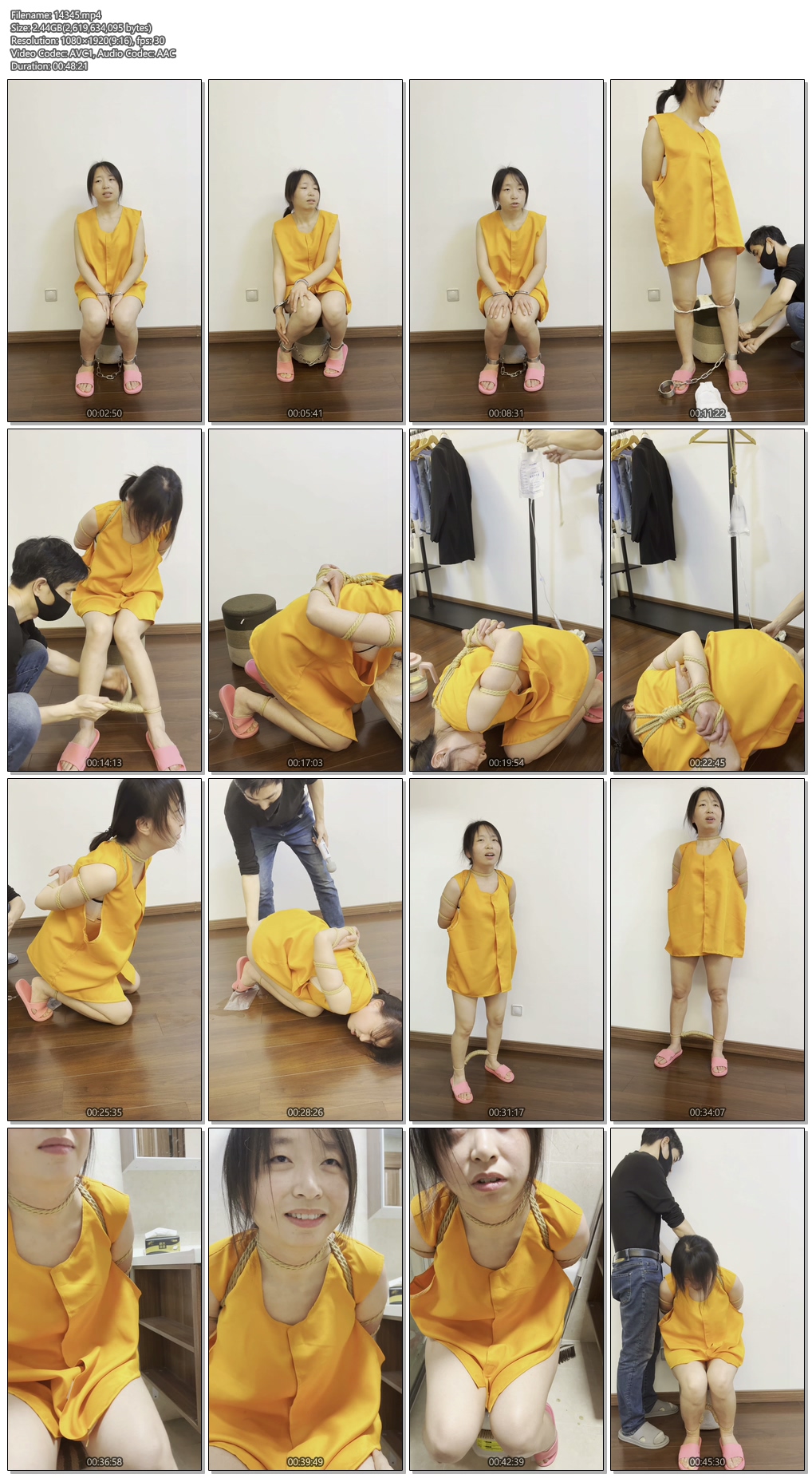 14345----【麦子呀】穿着囚犯戴着脚镣，带上手铐灌肠.jpg