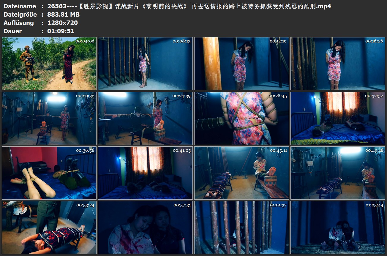 26563----【胜景影视】谍战新片《黎明前的决战》 再去送情报的路上被特务抓获受到残忍的酷刑.jpg