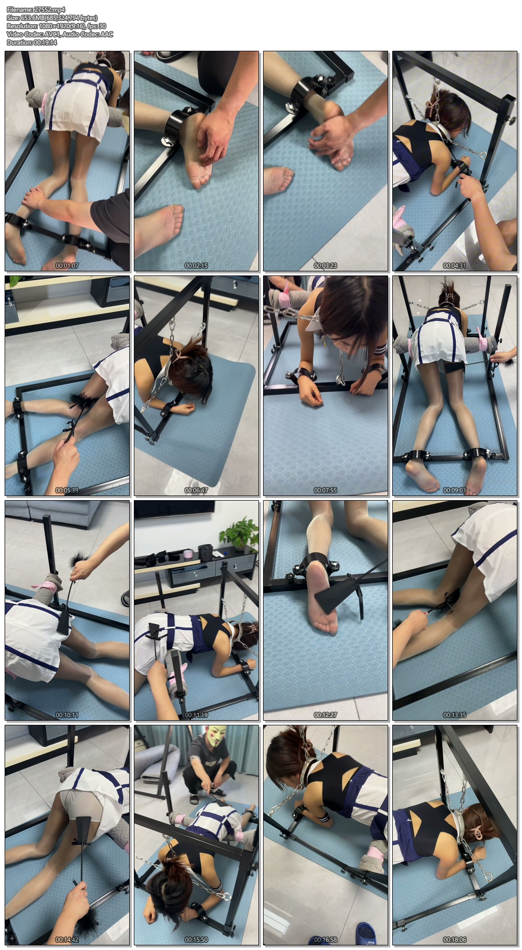 27552----【延江艺束】萝莉美少女 禁锢在训狗架上 鞭打屁股 玩脚 挠脚心.jpg