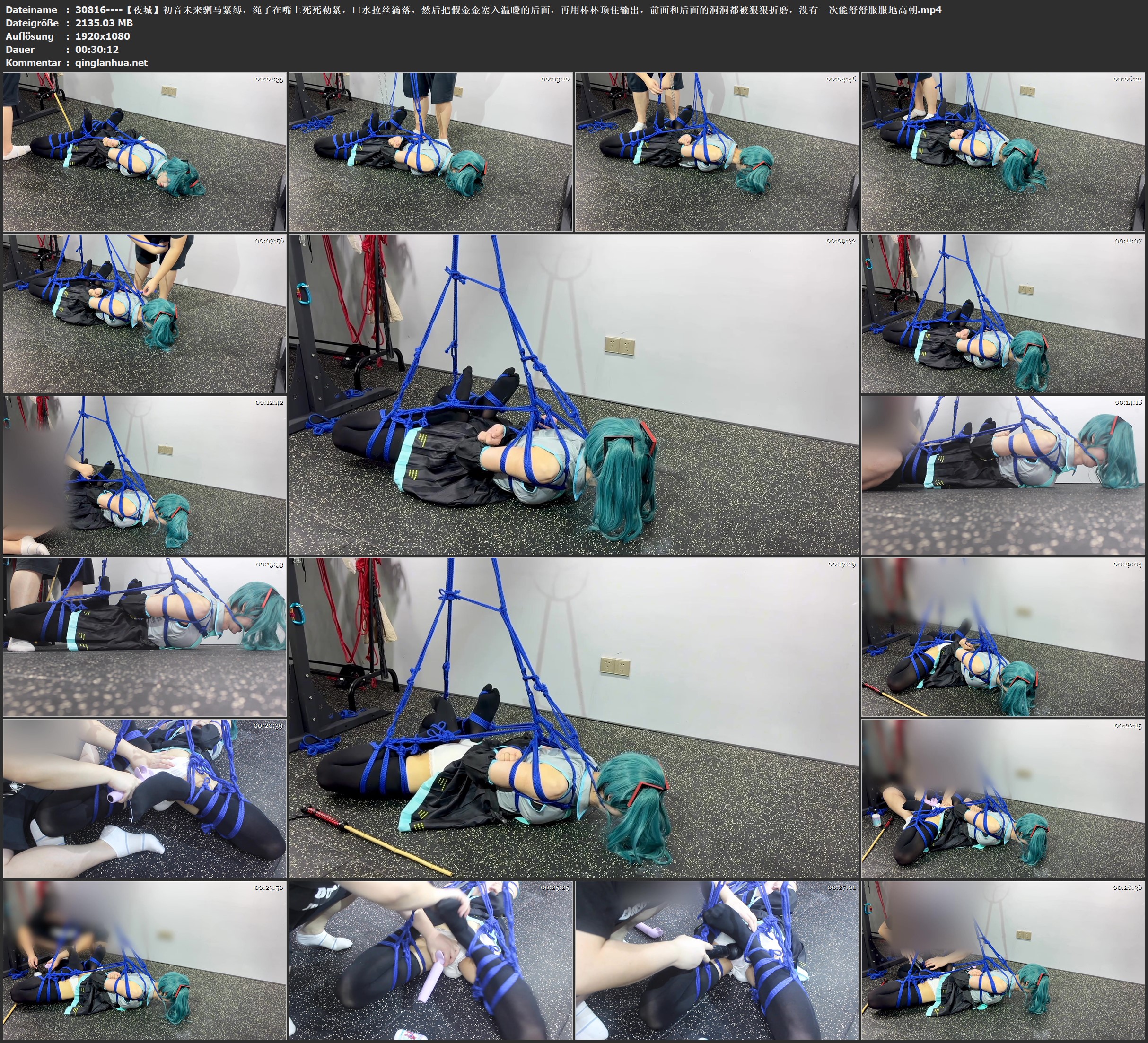 30816----【夜城】初音未来驷马紧缚，绳子在嘴上死死勒紧，口水拉丝滴落，然后把假金.jpg