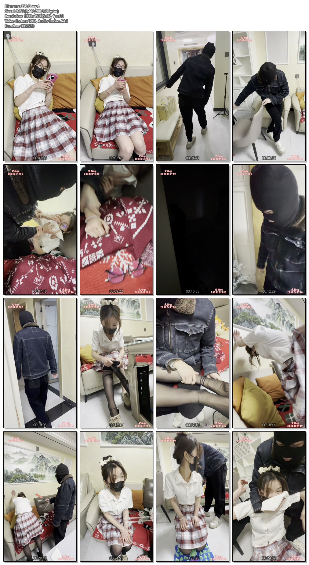 35013----【比尔工作室】婉儿惨遭歹徒入室 恋足玩足挠痒 捂晕白眼 挣扎打斗 抽屁股sp惩罚.jpg