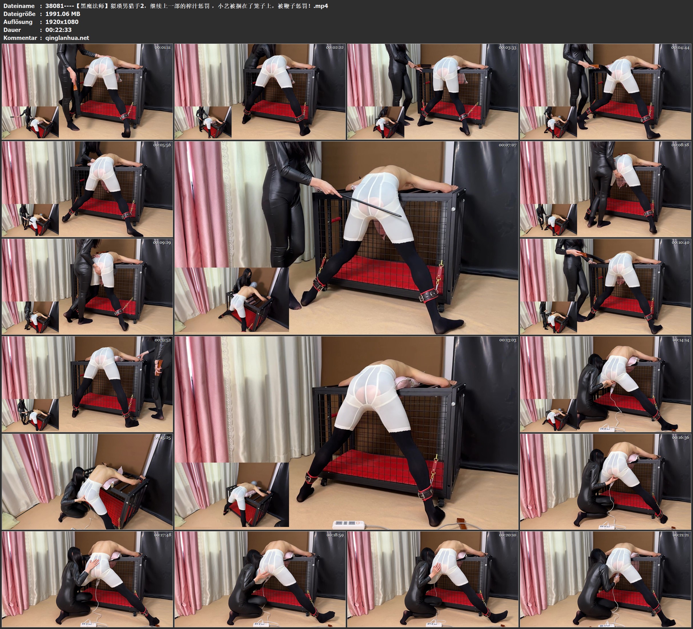 38081----【黑魔法师】猥琐男猎手2，继续上一部的榨汁惩罚 ，小艺被捆在了笼子上，被.jpg