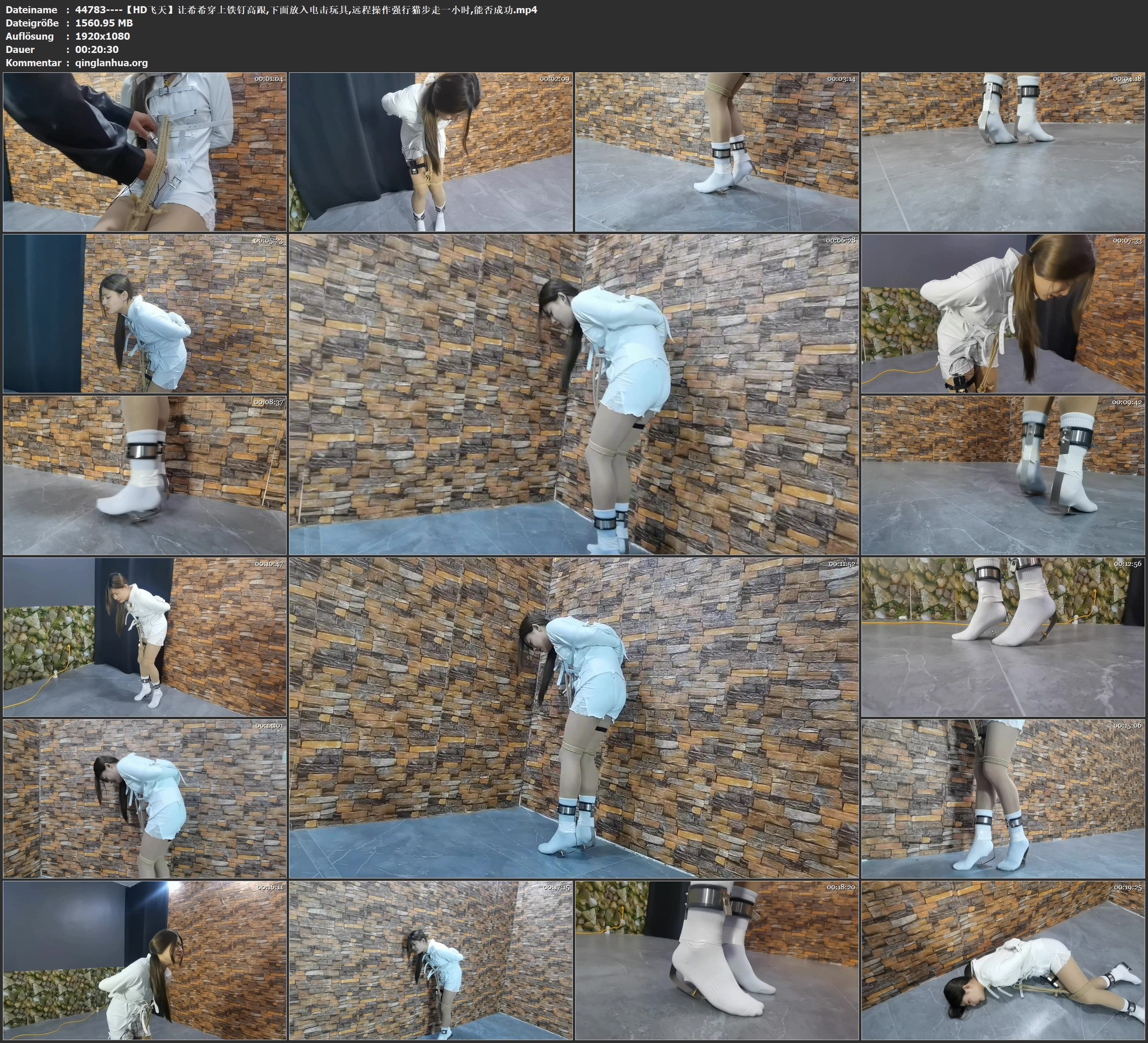 44783----【HD飞天】让希希穿上铁钉高跟,下面放入电击玩具,远程操作强行猫步走一小时,.jpg