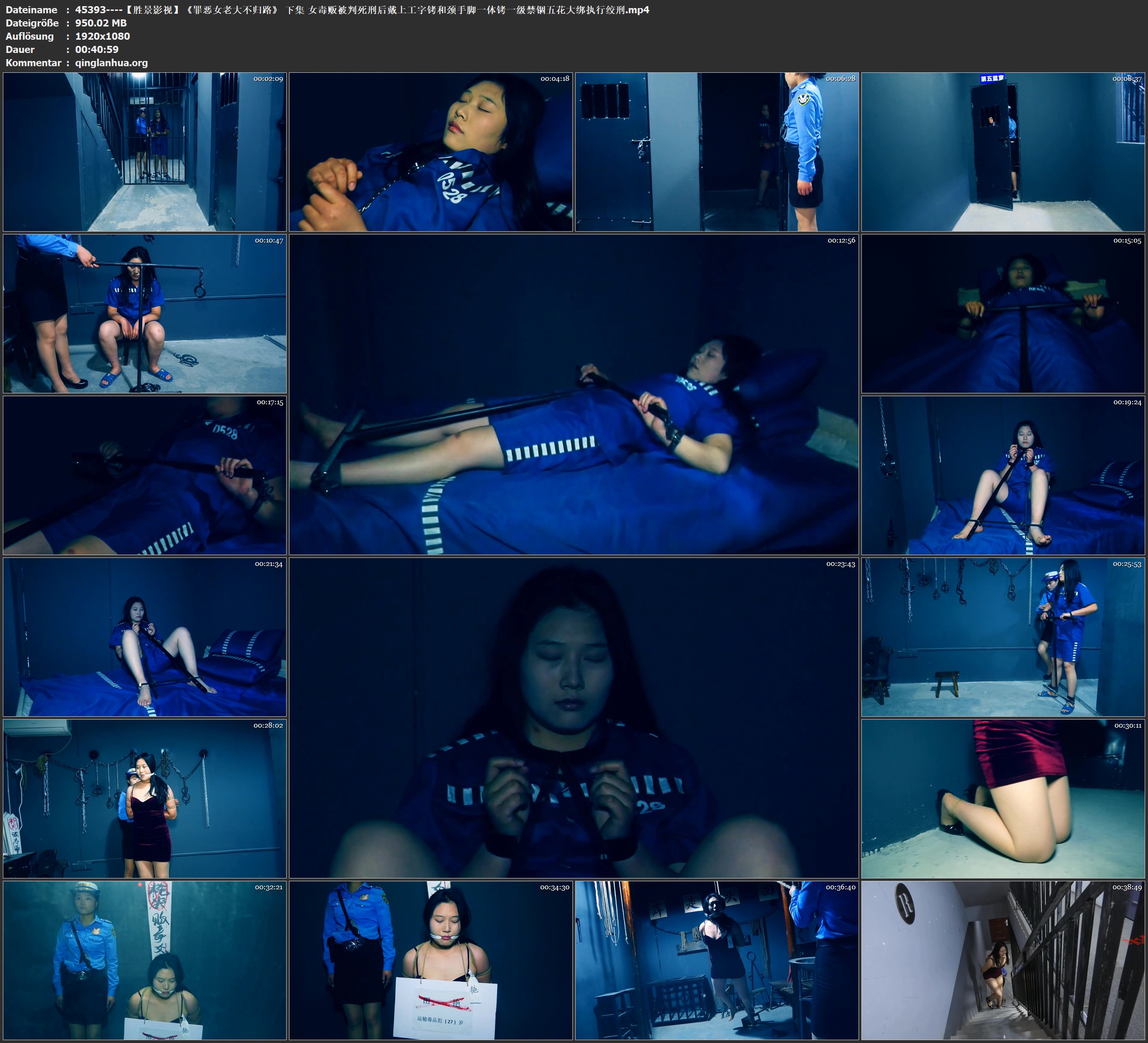 45393----【胜景影视】《罪恶女老大不归路》 下集 女毒贩被判死刑后戴上工字铐和颈手.jpg