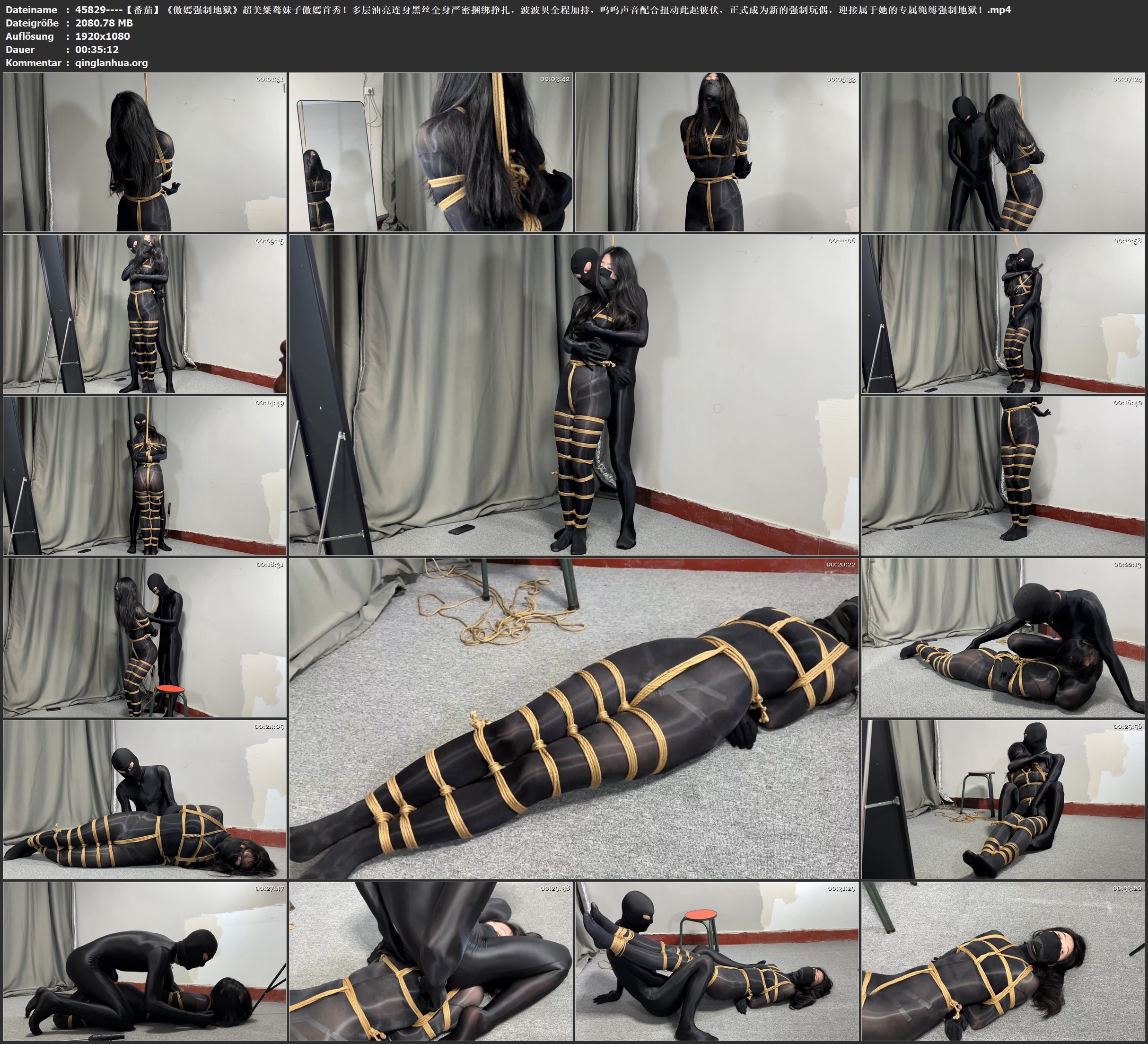 45829----【番茄】《傲嫣强制地狱》超美桀骜妹子傲嫣首秀！多层油亮连身黑丝全身严密.jpg
