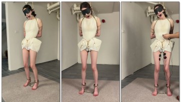 【眼眸出品】第二十九部《股绳吊起+强制垫脚+郊狼电击》