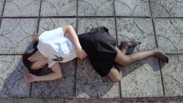 【樱束原创】《天台少女》甜美的小美女可可是本工作室继小乔后的第二位签约的抖音当红女主播，20岁的她有着甜美的容颜，极佳的表现力！身体非常的敏感哦！