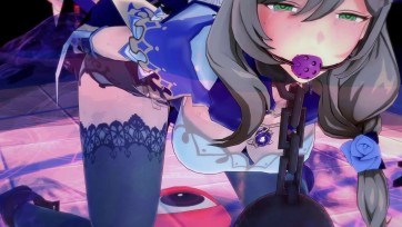 【3D动画】《丽莎的魔法危机》丽莎被黑暗魔法给包裹吞噬，被困在魔法阵中一直被吸吮着元素能量......