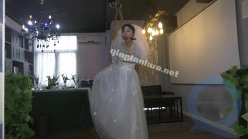 【胜景影视】会所里捆绑婚纱女M