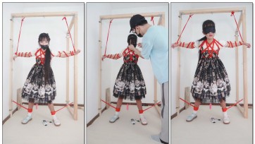 【冷与贝】捆绑罚站1小时，电击，跳0惩罚调教