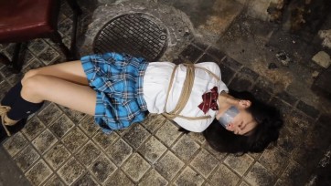 【Made in Japan】Ai skips school to do urban exploring and ends up tied and gagged in an abandoned