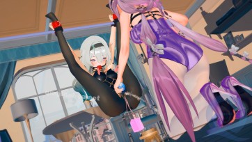 【3D动画】漂亮的女孩当然要被捆绑拘束玩弄啦~