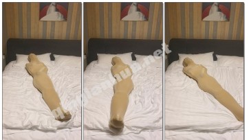 【小石头工作室】m穿着Zentai，被套了六层丝袜睡袋呼吸困难，震动棒榨精，用电击器电击到哭，从40到180最大绝望到崩溃